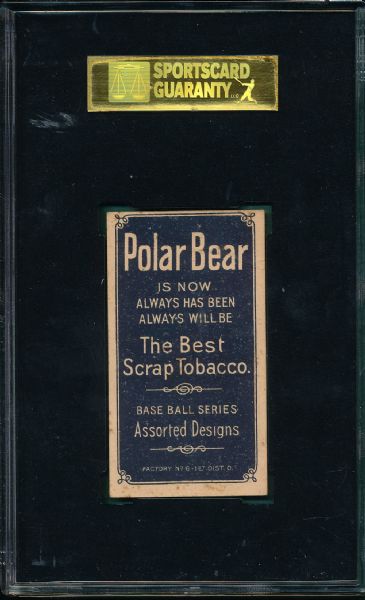 1909-1911 T206 Burch, Fielding, Polar Bear Tobacco SGC 30