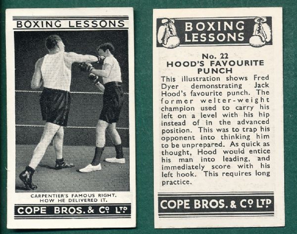 1935 Cope Bros Boxing Lessons (2nd Set of 25)