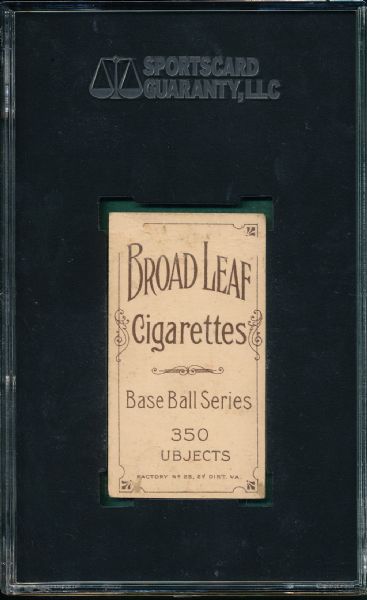1909-1911 T206 Mitchell, Mike, Broad Leaf Cigarettes SGC 10 *Presents Much Better* *Low Pop*