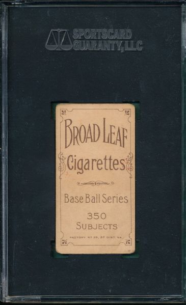 1909-1911 T206 Kruger Broad Leaf Cigarettes SGC 35 *Low Pop*