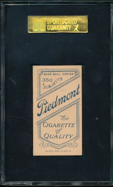 1909-1911 T206 Collins, Jimmy, Piedmont Cigarettes SGC 70