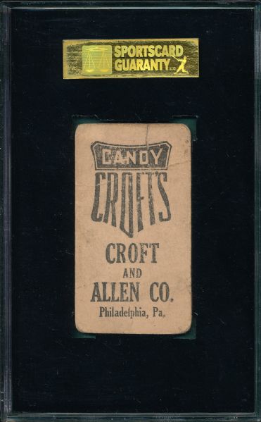 1909 E92 Harry Bemis Croft's Candy SGC 10