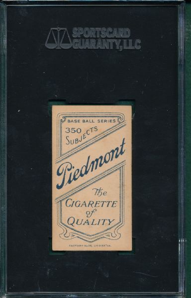 1909-1911 T206 Burchell Piedmont Cigarettes SGC 55