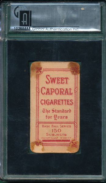 1909-1911 T206 Davis, George, Sweet Caporal Cigarettes GAI 2