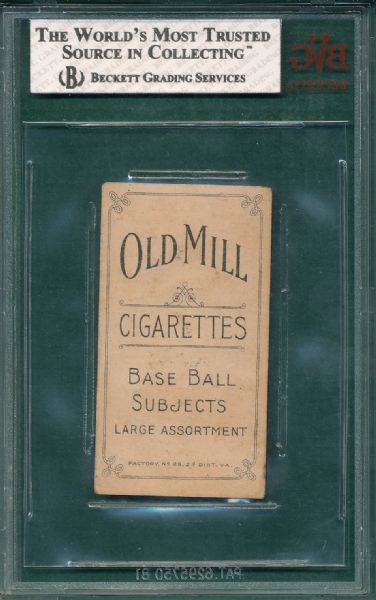 1909-1911 T206 Easterly Old Mill Cigarettes BVG 3