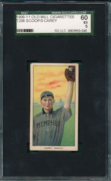 1909-1911 T206 Carey Old Mill Cigarettes SGC 60 *Southern League*