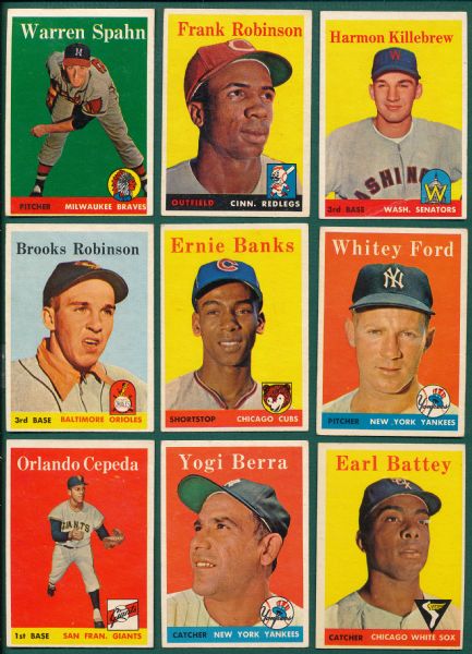 1958 Topps Baseball Complete Set (495)