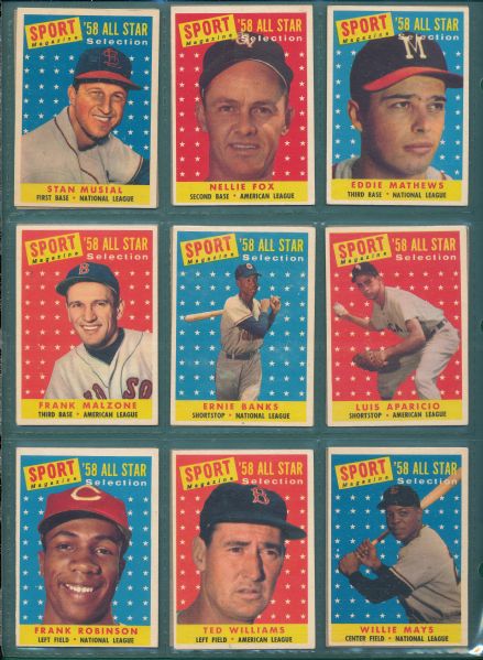 1958 Topps Baseball Complete Set (495)