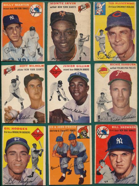 1954 Topps Baseball Complete Set *Aaron, Kaline & Banks, Rookies*