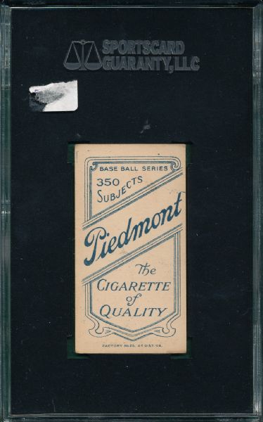 1909-1911 T206 Atz Piedmont Cigarettes SGC 50