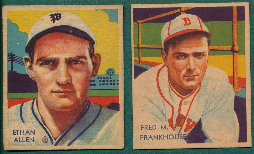 1934-36 Diamond Stars #62 Frankhouse, #70 Trosky & #92 Allen, Lot of (3)