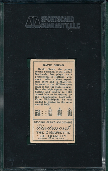 1911 T205 Shean, Rustlers, Sweet Caporal Cigarettes SGC 50