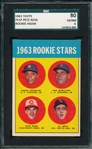 1963 Topps #537 Pete Rose *Rookie* *Hi #* SGC 80