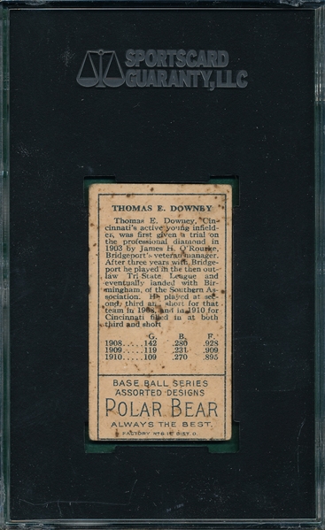 1911 T205 Downey Polar Bear Tobacco SGC 40