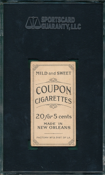 1914 T213-2 Wiltse, NY, Portrait, Coupon Cigarettes SGC 20