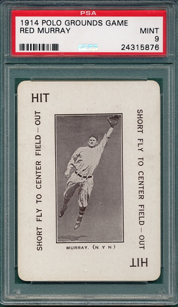 1914 Polo Grounds Red Murray PSA 9