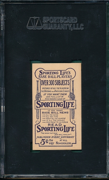 1910-11 M116 Barry Sporting Life SGC 88