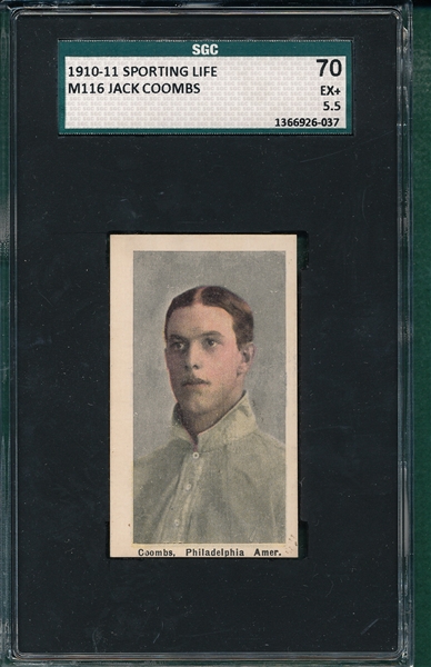 1910-11 M116 Coombs Sporting Life SGC 70