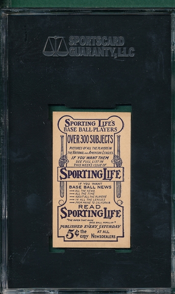 1910-11 M116 Bliss Sporting Life SGC 84