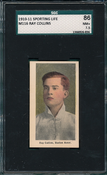 1910-11 M116 Collins, Ray, Sporting Life SGC 86