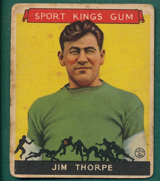 1933 Sports Kings #6 Jim Thorpe