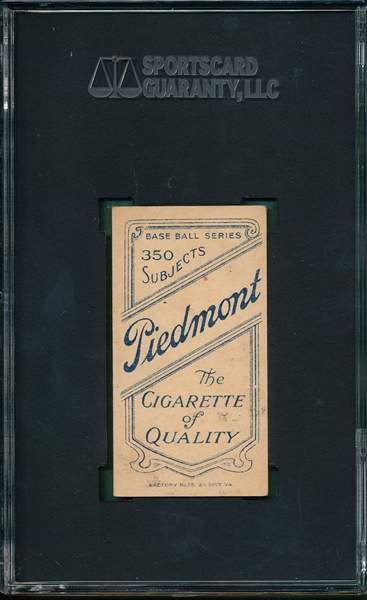 1909-1911 T206 Persons Piedmont Cigarettes SGC 45 *Southern League*