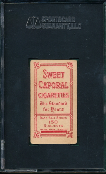 1909-1911 T206 Clarke, J. J., Sweet Caporal Cigarettes SGC 50