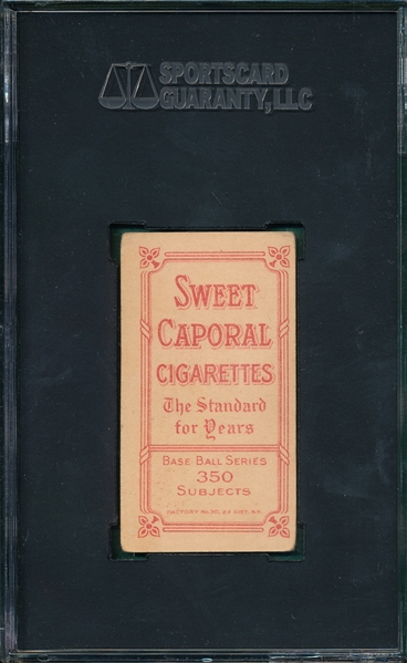 1909-1911 T206 Graham, Peaches, Sweet Caporal Cigarettes SGC 50