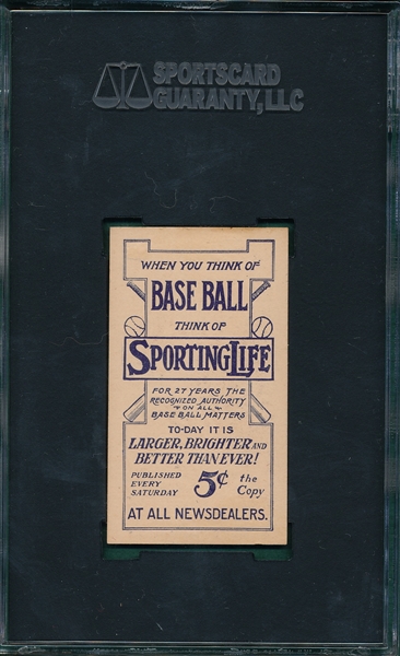 1910-11 M116 Sullivan Sporting Life SGC 35 *Presents Much Better*