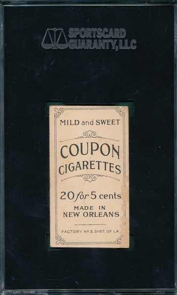 1914 T213-2 Crandall, Terriers, Coupon Cigarettes SGC 20 *Federal League*