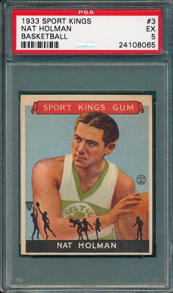 1933 Sports Kings #3 Nat Holman PSA 5