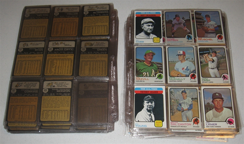 1973 Topps Baseball Partial Set (360/660) W/ Jackson *High Grade*