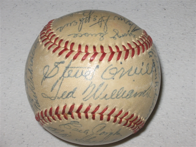 1951 Boston Red Sox Team Signed Ball W/ Ted Williams