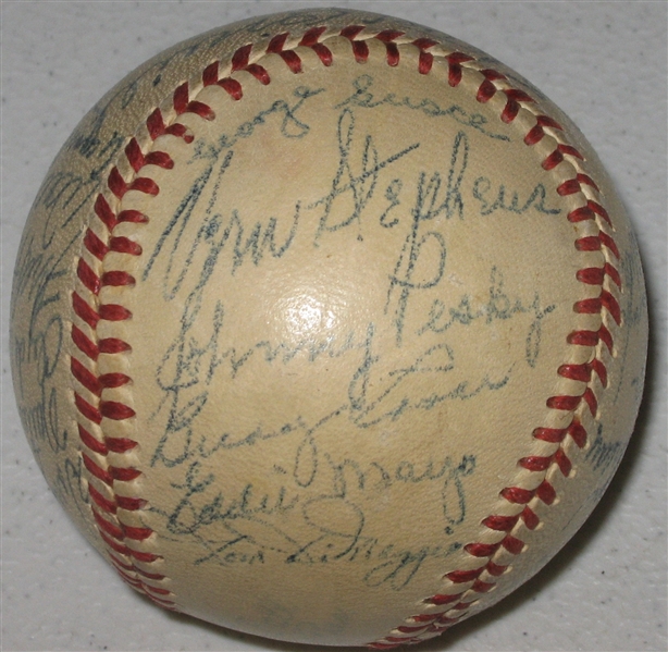 1951 Boston Red Sox Team Signed Ball W/ Ted Williams