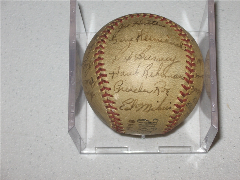 1948 Brooklyn Dodgers Team Signed Ball W/ Campanella, Reese, Snider and Jackie Robinson