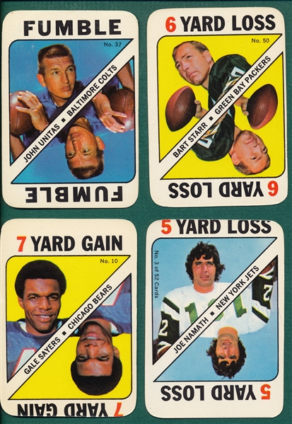 1971 Topps FB Card Game Complete Set (53) W/ Marker
