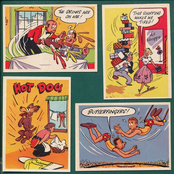 1957 Topps Goofy Postcards Partial Set (34/60)