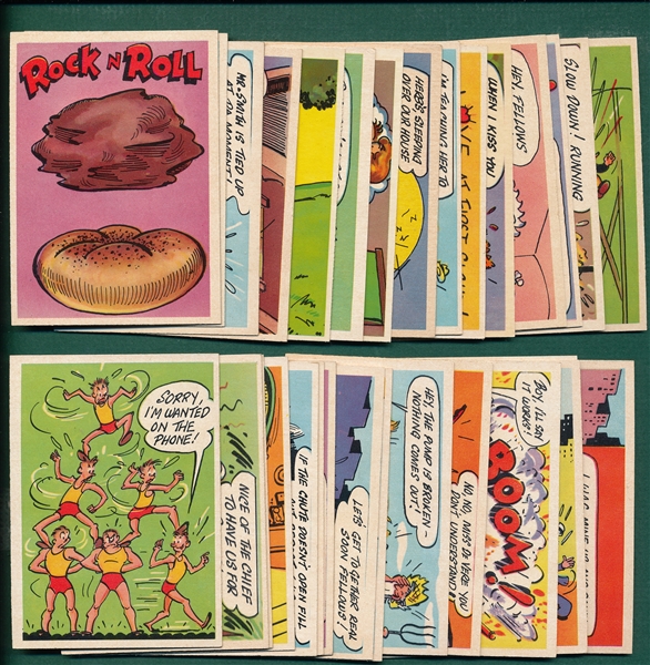 1957 Topps Goofy Postcards Partial Set (34/60)