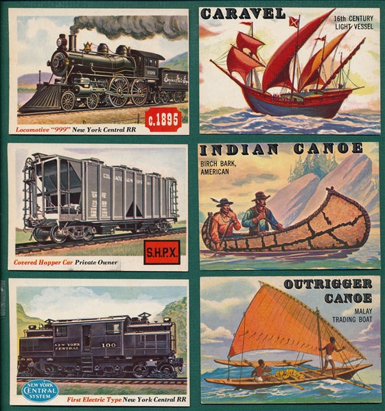 1955 Topps Rails & Sails Lot of (55)