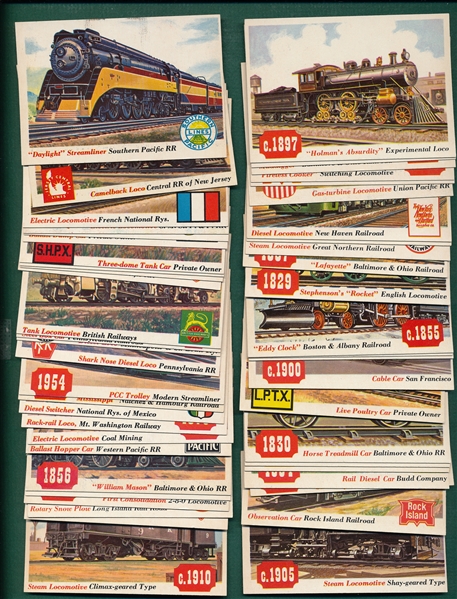1955 Topps Rails & Sails Lot of (55)