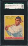 1934 World Wide Gum #28 Babe Ruth SGC 70