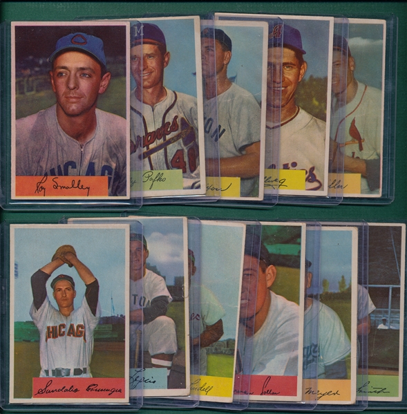 1954 Bowman (19) Card Lot W/ PSA 6s