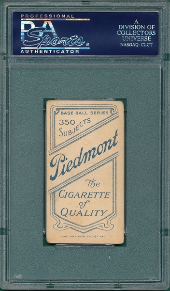 1909-1911 T206 Bender, Trees, Piedmont Cigarettes PSA 2