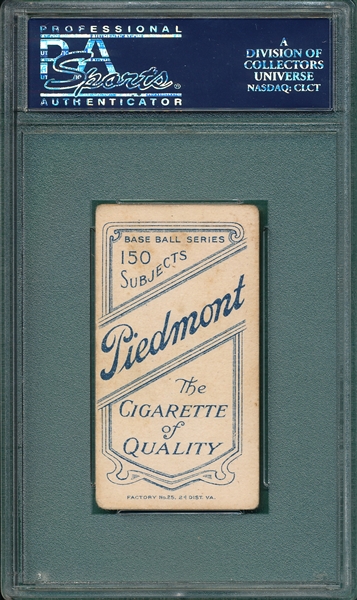 1909-1911 T206 Bowerman Piedmont Cigarettes PSA 3