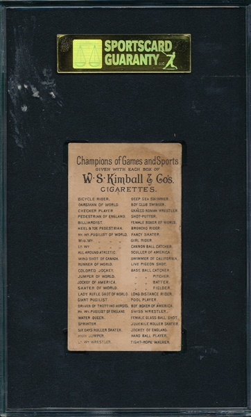 1888 N162 D'Oro Goodwin Champions SGC 30