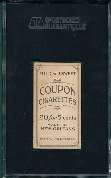 1914 T213-2 Fred Merkle Coupon Cigarettes SGC 40 *Presents Better*