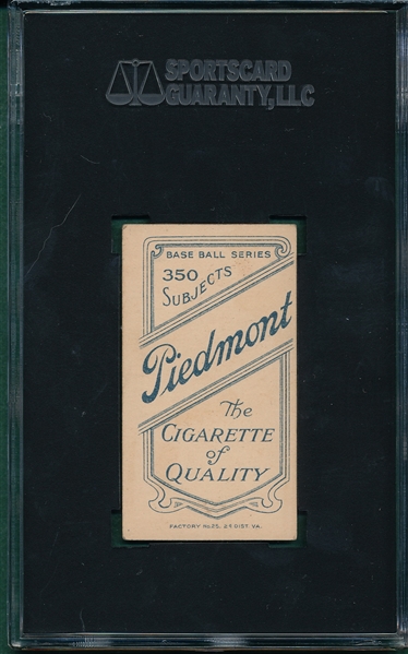 1909-1911 T206 McAleese Piedmont Cigarettes SGC 70
