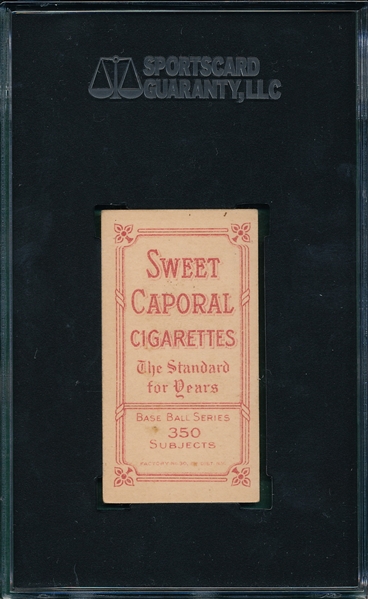 1909-1911 T206 Tenney Sweet Caporal Cigarettes SGC 70