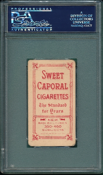 1909-1911 T206 Herzog, Boston, Sweet Caporal Cigarettes PSA 2.5