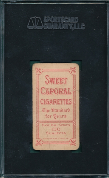 1909-1911 T206 Stahl, No Glove, Sweet Caporal Cigarettes SGC 30 *Factory 25*